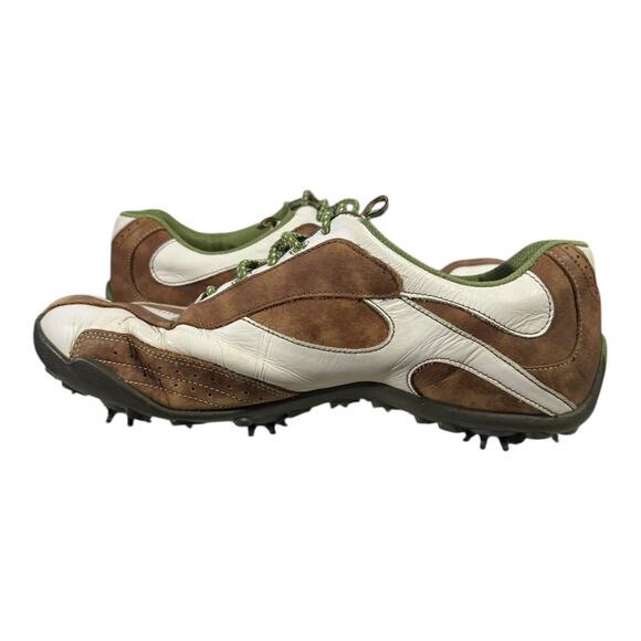 FootJoy Womens LoPro Collection Golf Shoes Soft Spikes Brown White 97114 Sz 9.5M - Picture 6 of 8